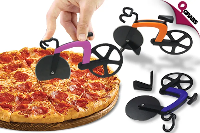 From QR25, Slice It Up with Bicycle Pizza Cutters - Choose from Three Fun Colors! (Up to QR120 Value)